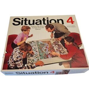 Situation 4 Parker Brothers Action Puzzle Game 1968 - Missing 1 Tank Puzzle Game